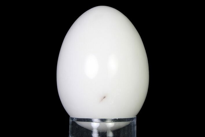 Polished White Marble Egg - Philippines #322437